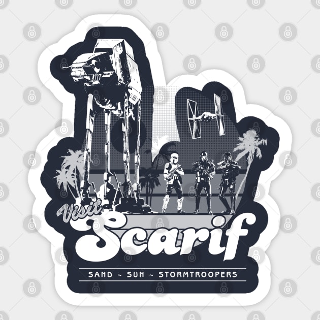 Visit Scarif Sticker by paulk729